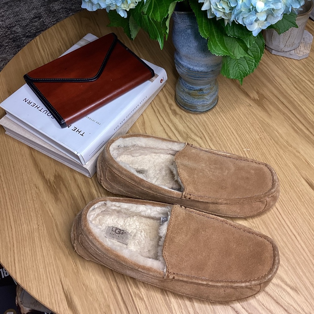 Men’s Ugg Slippers Used Brown 14 Lined
